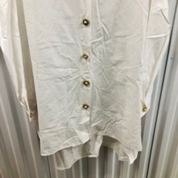 ZARA Cotton Button Down Dress Shirt, Oversized XS, NWT - Picture 3 of 9